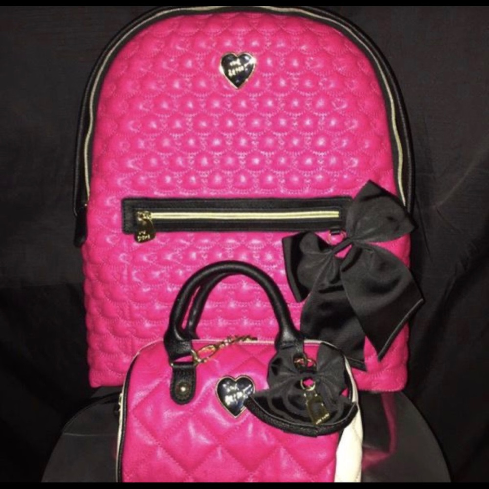 Betsy Johnson Back Pack and mini crossbody set 🎀